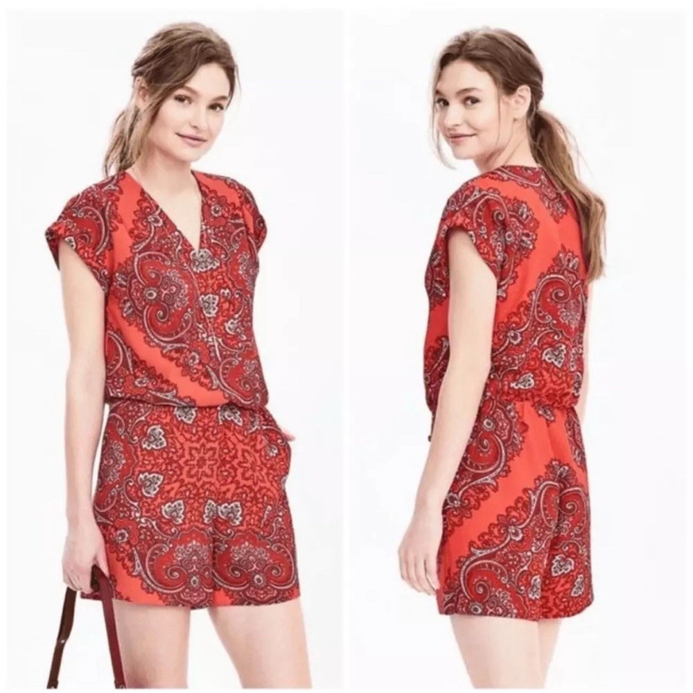 Banana Republic Women Pink Romper 0